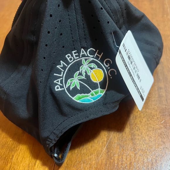 Titleist Palm Beach GC Golf Cap Black Perforated Performance Stretch UPF 50+ - Picture 10 of 13